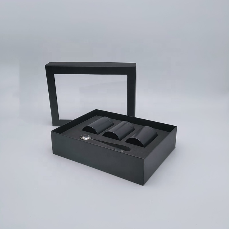 Newly Cardboard Paper Rigid Black Box With Clear Window