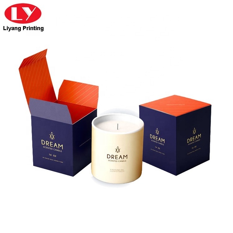 Candle Box Packaging Gift Boxes Print with Paper Rigid Boxes Paper Insert One Layer Art Paper 300-500gsm