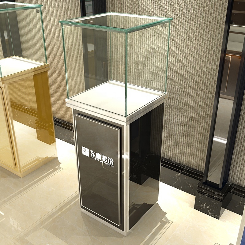 full velvet show lock rotating sets wall and floor multi-layer top locking jewelry counter display case cabinet