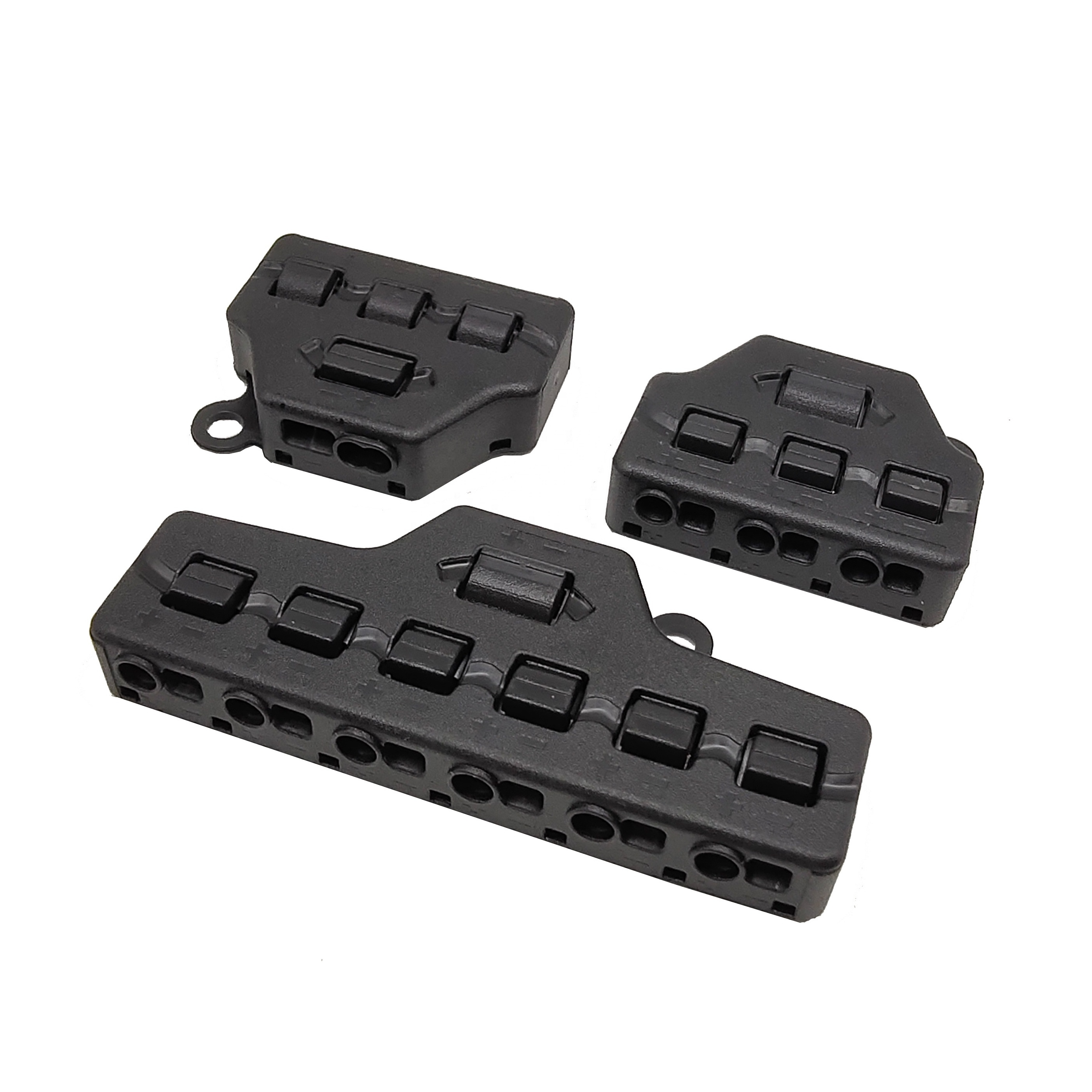 One input three output parallel cable splitter for LED push-in fast cable connector