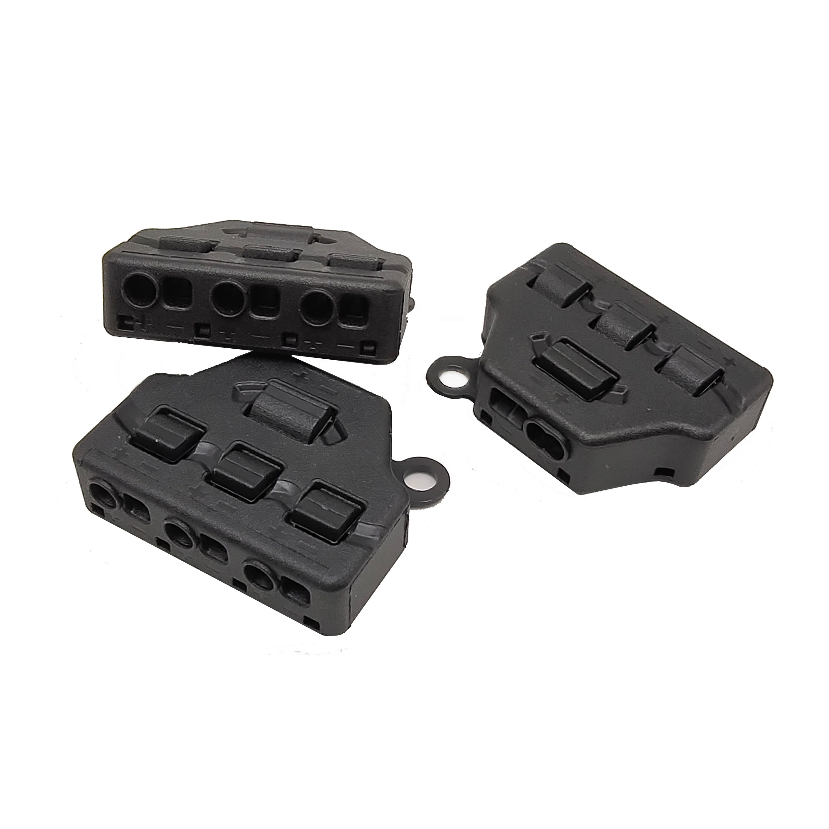 One input three output parallel cable splitter for LED push-in fast cable connector