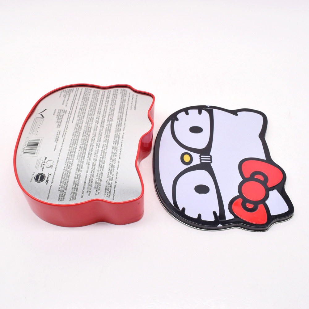 Manufacturer Custom Metal Gift Tin Box Animal Shape Box for Kid Toy Candy Gift Hello Kitty Shaped Tin Box