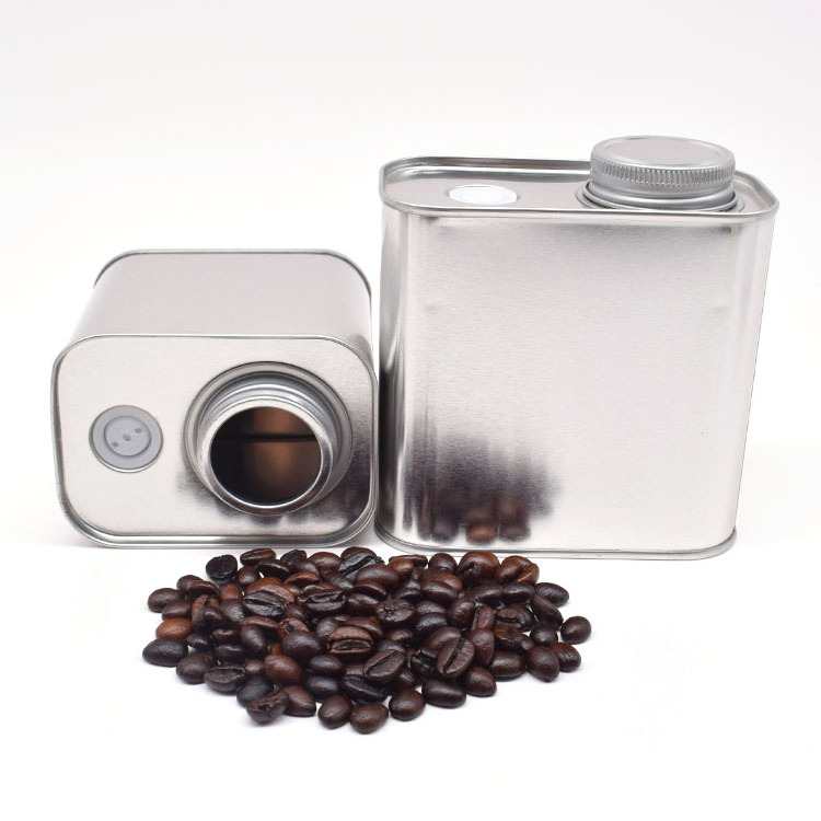 Wholesale Custom Logo 150g 250g Coffee Bean Container Coffee Bean Tin Can Empty Metal Coffee Can Packaging with Air Valve 200g