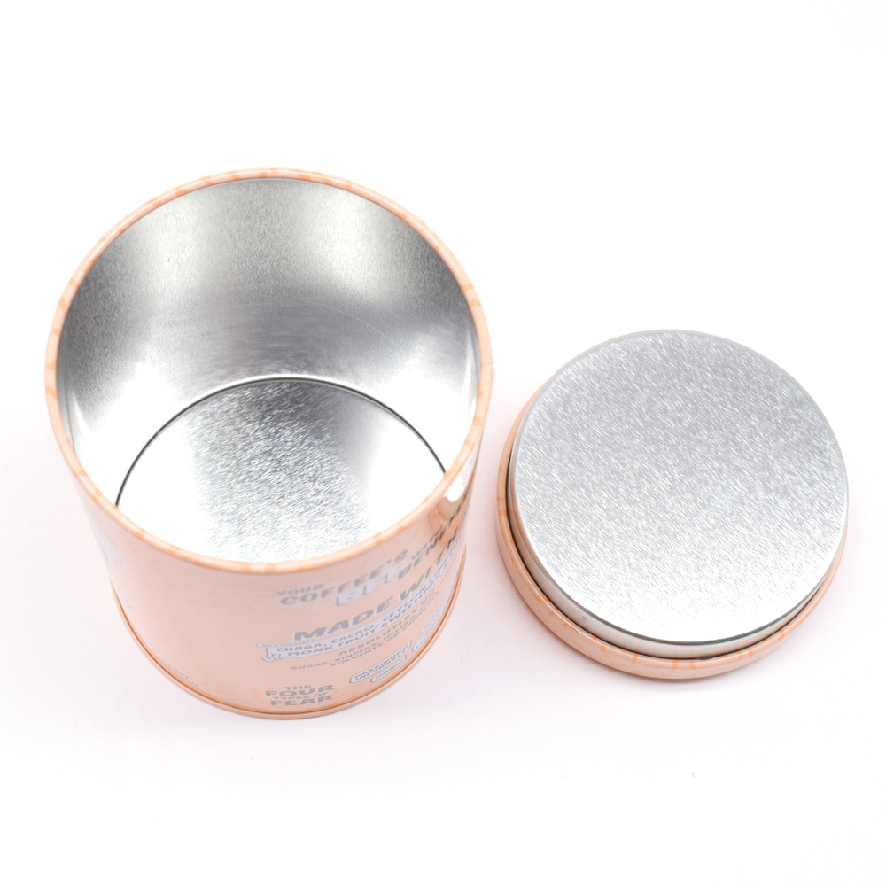 High Quality Airtight Tea Tin Canister Food Grade Printing Packing Box Matcha Tin Can Sealed Round Coffee Metal Tea Cans