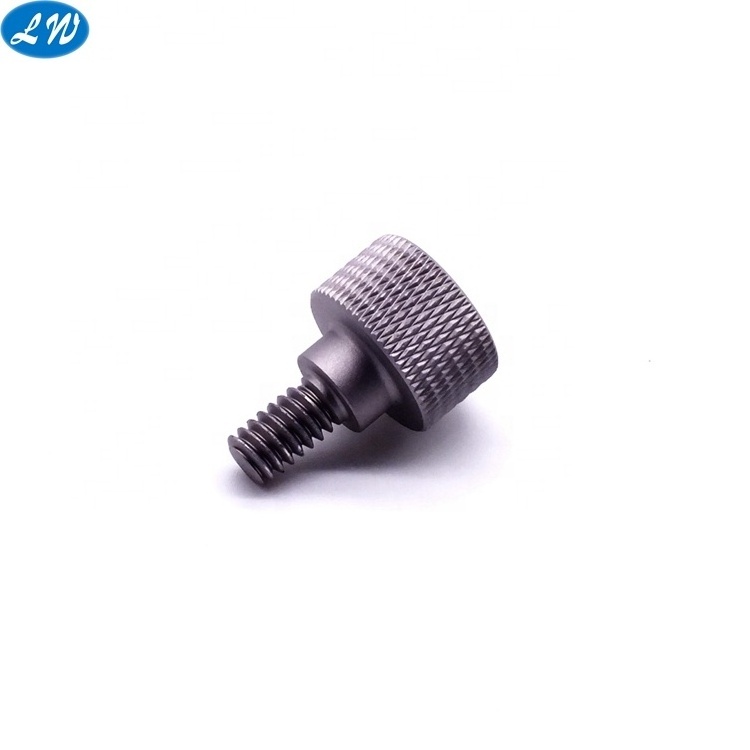 High Quality CNC Aluminum Turning Parts Knurled Head Screw Aluminum Knurled Thumb Screw M4