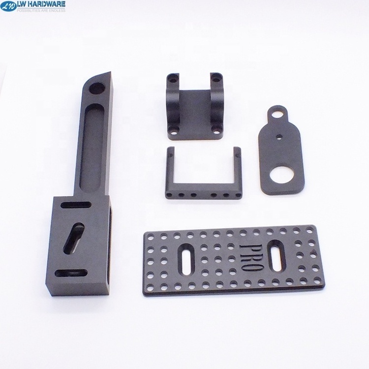 Customized precision 5 Axis CNC milling service machining metal block machined anodized aluminum parts