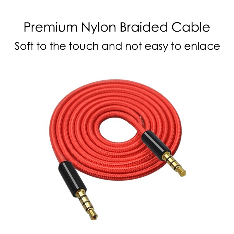 Jianhan Best Price Gold-Plated 3.5mm Audio Extension Cable For Car Aux