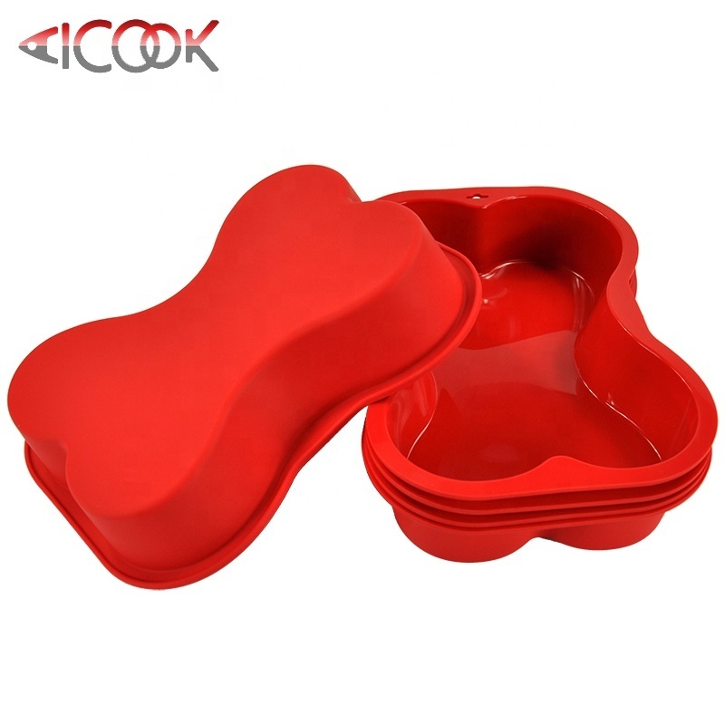 Trending goods silicone dog bone bakeware cake mould