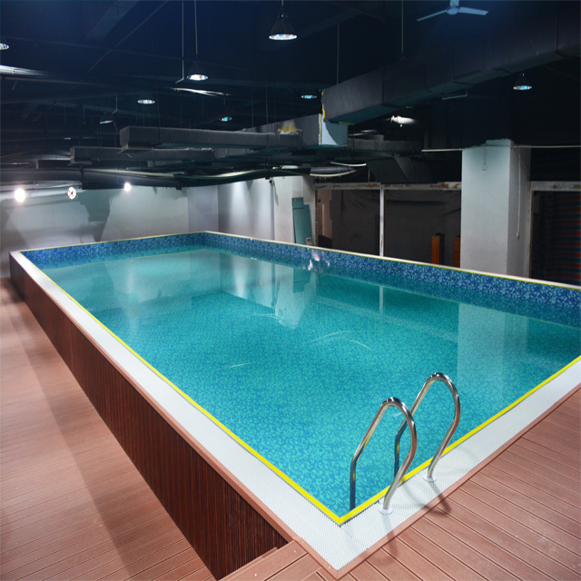 stainless steel swimming pool Galvanized steel panel liner pool for indoor hotel project