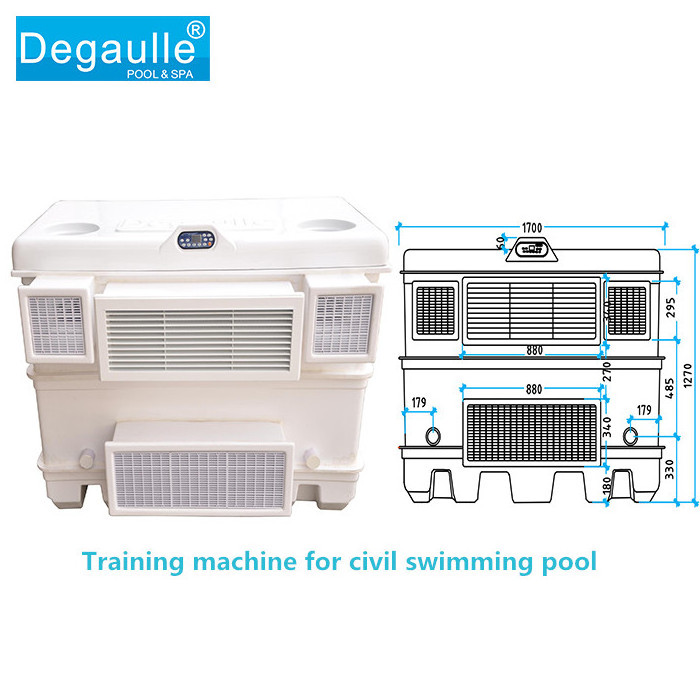 Degaulle wave maker pool with Counter Current Machine counter current  endless pool pump  wave pool machine