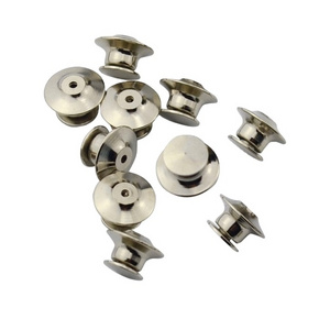 Brass Locking Pin Backs Top Flat Head Label Pin Back Clutch Clasp Fastener