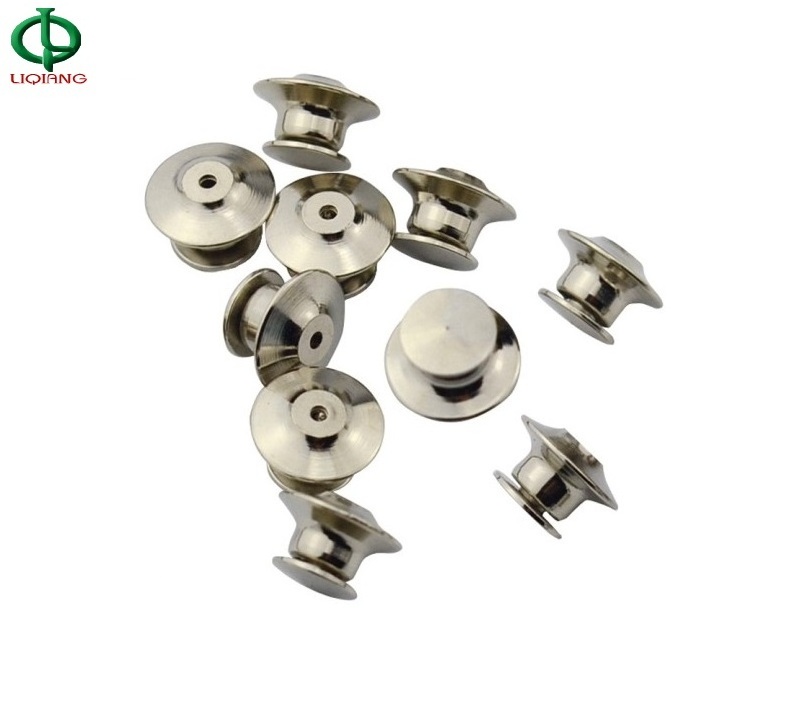 Brass Locking Pin Backs Top Flat Head Label Pin Back Clutch Clasp Fastener