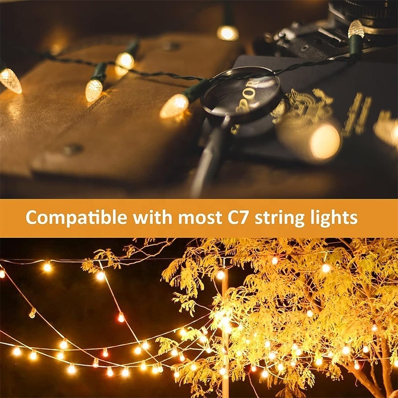 Bulb manufacturers Outdoor colored led Christmas lights bulb UL C7 LED Replacement Light Bulb-25Pack