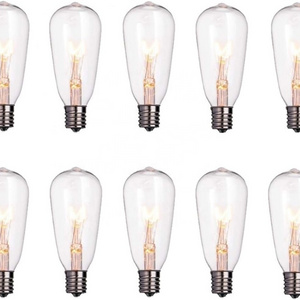 Large batch waterproof connectable Edison light flower lamp UL ST40 spare bulb 10 pack incandescent light