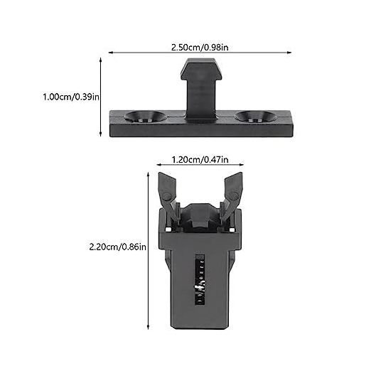 Touch Top Lid Bin Latch Repair Clip Button Garbage Can Lid Locks Push-Type Switch Lock Self- Locking Trash Switch