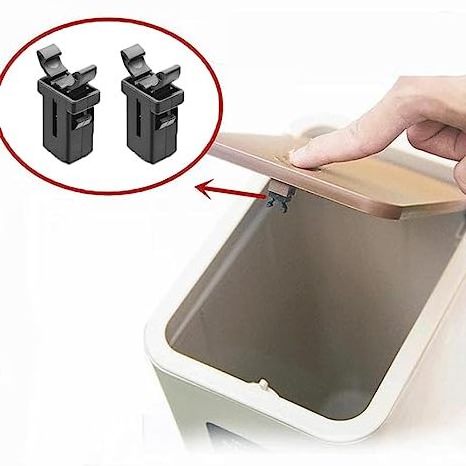 Touch Top Lid Bin Latch Repair Clip Button Garbage Can Lid Locks Push-Type Switch Lock Self- Locking Trash Switch