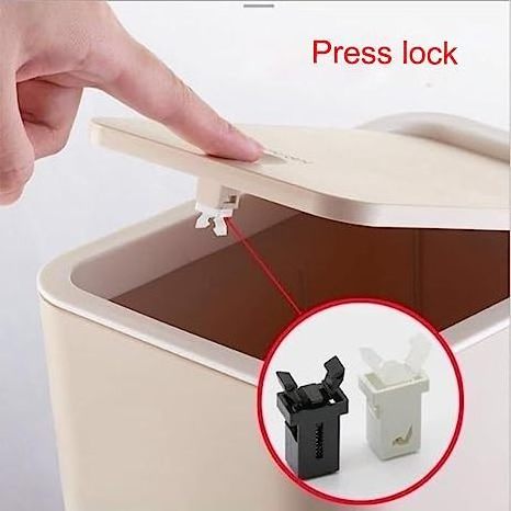 Touch Top Lid Bin Latch Repair Clip Button Garbage Can Lid Locks Push-Type Switch Lock Self- Locking Trash Switch