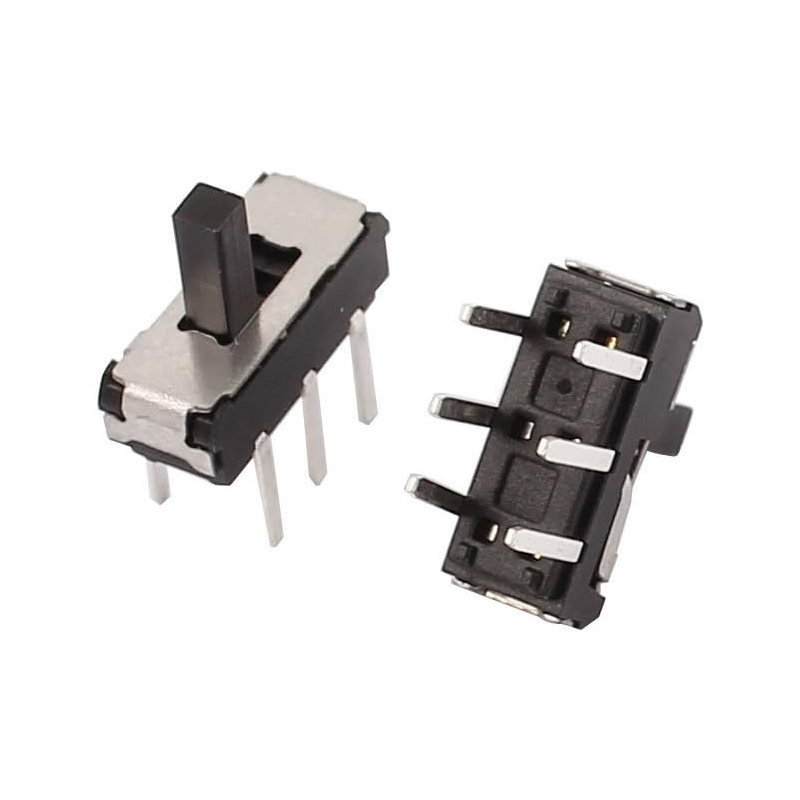 Mini slide switch waterproof  4 pin 3 position side mini micro slide switches Mini Vertical Slide Switch