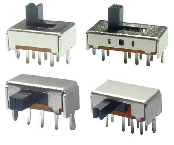 Multiple specifications 2-8 Position SPDT 1P2T Mini Smd Slide Switch Dual Rows Slide Switch Vertical Slide Switch