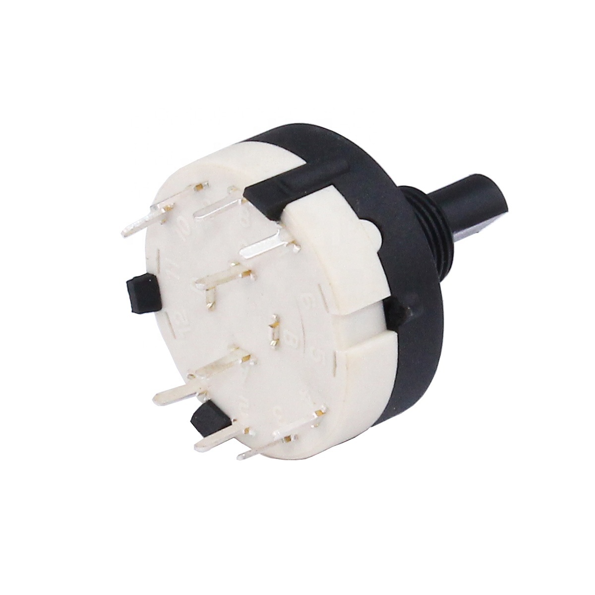 Custom High Quality Electric 12 Position 3P4T Rotary Switch Round Rotary Switch Fan Rotary Switch For Oven