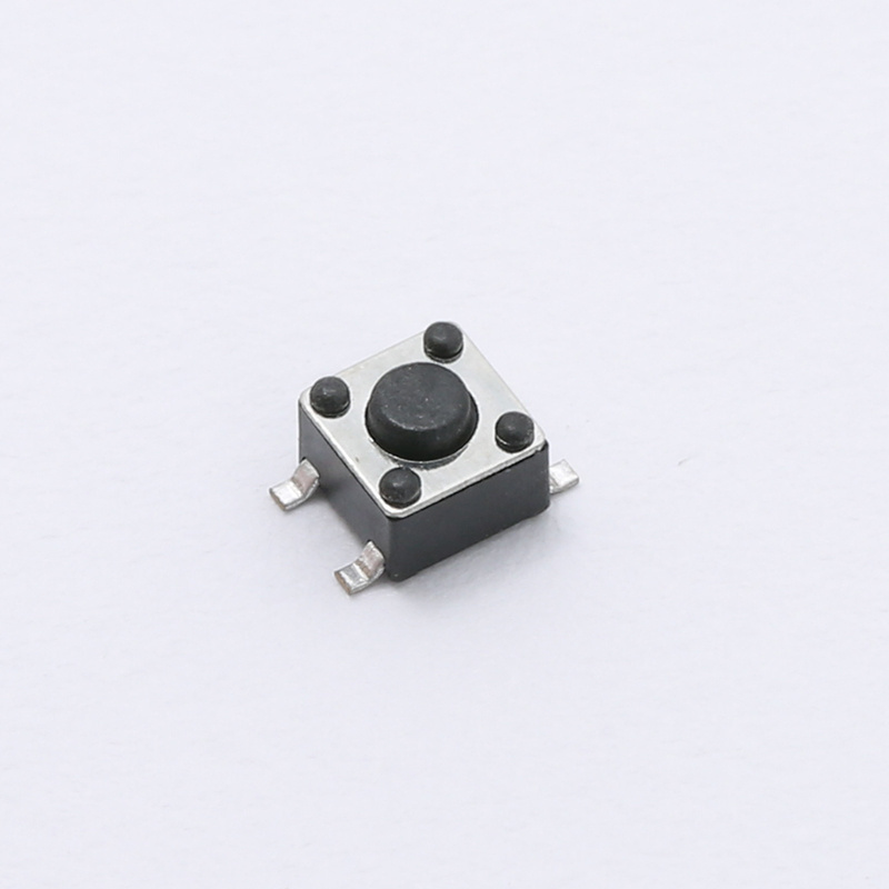 6x6x5 DIP Tact Switch Black Bottom Tactile Push Button  Switches Tact Micro Switch with Button Key