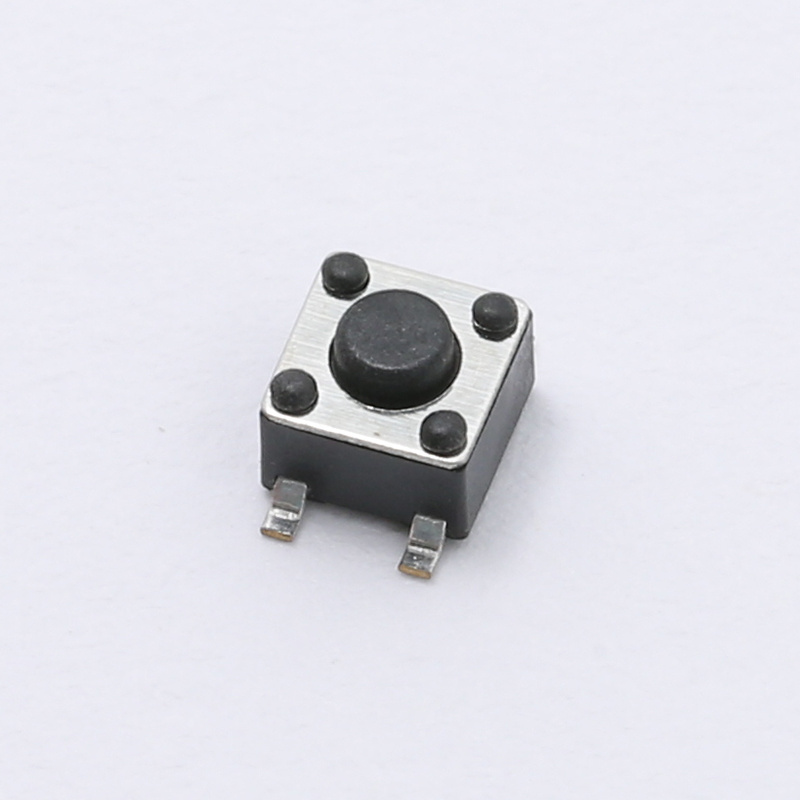 6x6x5 DIP Tact Switch Black Bottom Tactile Push Button  Switches Tact Micro Switch with Button Key