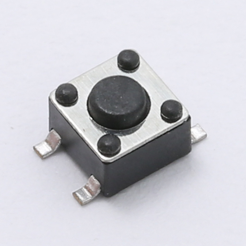 6x6x5 DIP Tact Switch Black Bottom Tactile Push Button  Switches Tact Micro Switch with Button Key