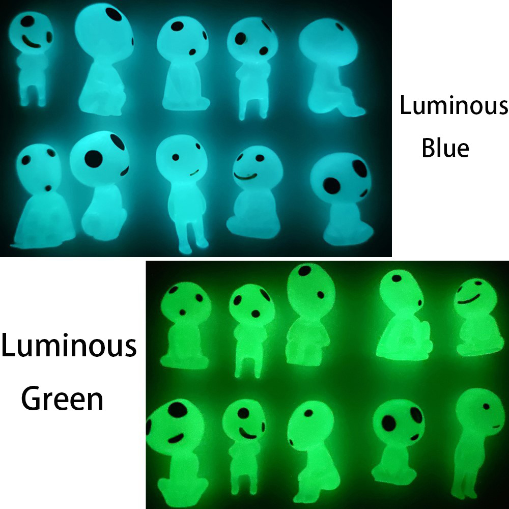 Luminous Tree Elves Spirits Figures Fairy Garden Micro Landscape Ornament Glowing in Dark Miniature Flower Potted Decor