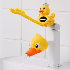 Water Tap Children's Sink Extender Baby Hand Washing Faucet Extension Spout Water Pipe Splash-proof Cartoon