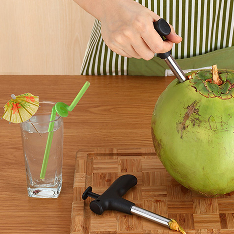 Coconut opener fruit Drill hole Stainless steel can opener Kitchen utensils Small Cooking tools home gadgets