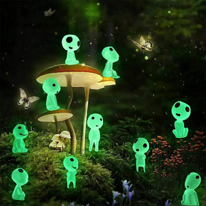 Luminous Tree Elves Spirits Figures Fairy Garden Micro Landscape Ornament Glowing in Dark Miniature Flower Potted Decor