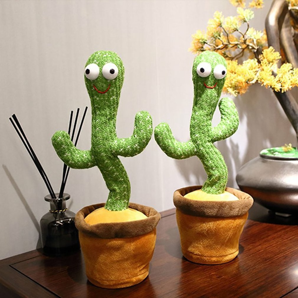 Lovely Talking Toy Dancing Cactus Doll  Speak Talk Sound Record Repeat Toys Children Kids Education Toy Gift