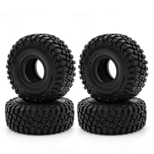 4PCS 117Mm 1.9 Rubber Tire Wheel Tyre For 1/10 RC Crawler Car Traxxas TRX4 RC4WD D90 Axial SCX10 II III Redcat MST