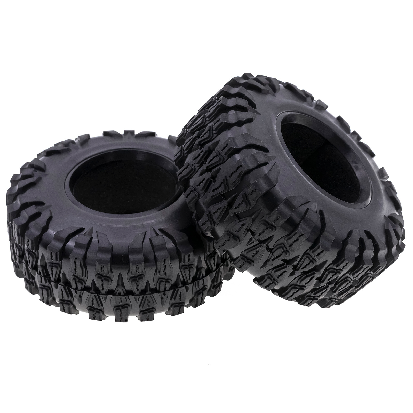 2.2 Rubber Mud Grappler Tires 120*46MM for 1:10 RC Rock Crawler Axial SCX10 SCX10 II 90046 90047 TRX-4 TRX4