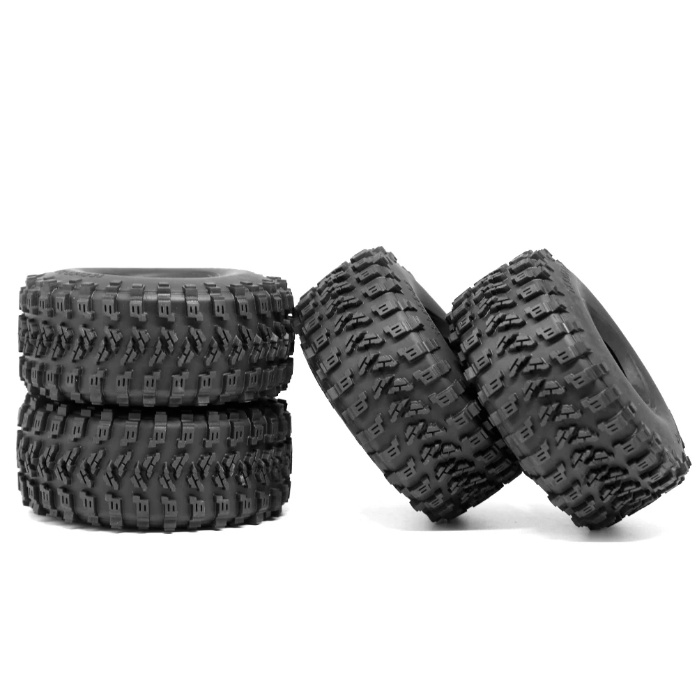 2.2inch Beadlock Wheel Tires Soft Sticky Rubber Tires for Axial SCX10 III AXI03007 AXI03004 Capra TRX4 1/10 RC Car Monster Truck