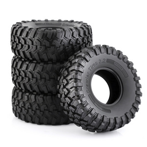 RC 130MM 2.2" Rubber Rocks Tires for 1:10 RC Rock Crawler Axial SCX10 Canyon Trail 105Rims TRX4 TRX6 #8174