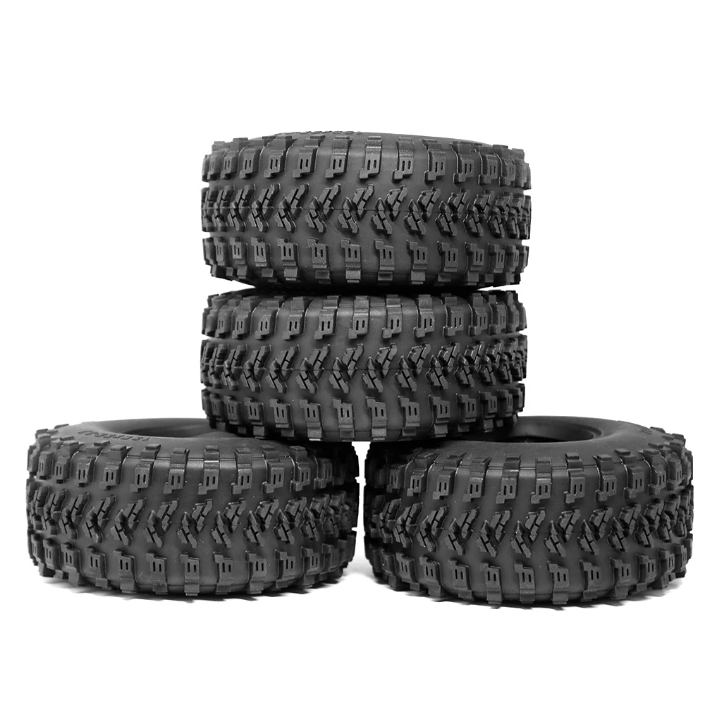 2.2inch Beadlock Wheel Tires Soft Sticky Rubber Tires for Axial SCX10 III AXI03007 AXI03004 Capra TRX4 1/10 RC Car Monster Truck