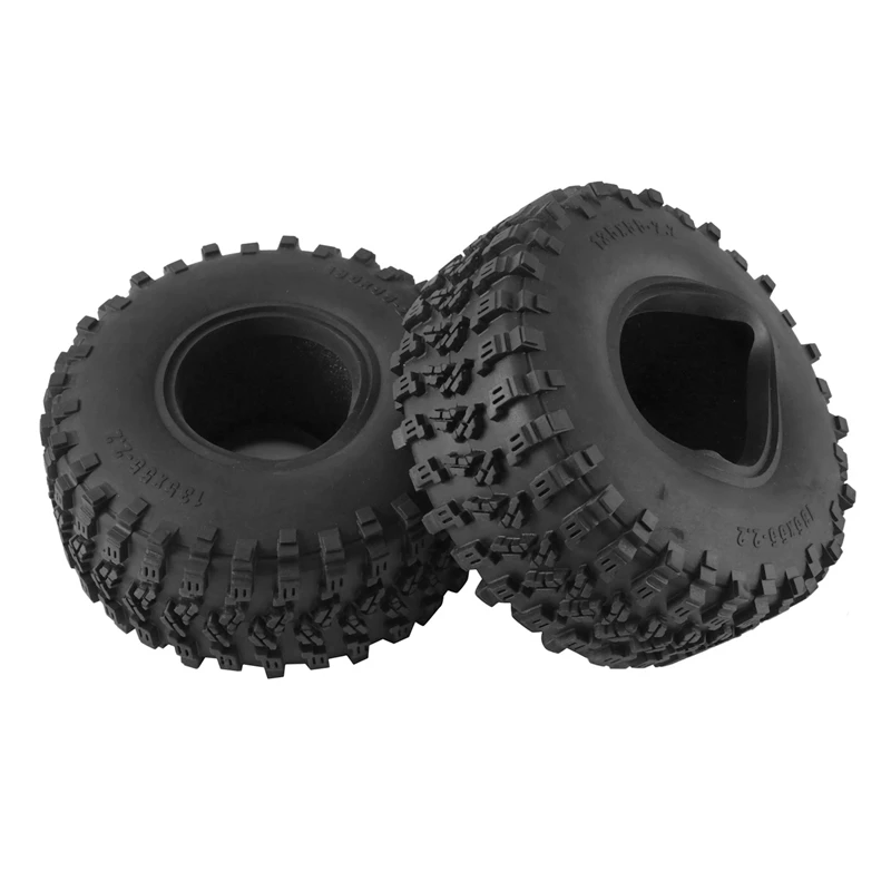 2.2inch Beadlock Wheel Tires Soft Sticky Rubber Tires for Axial SCX10 III AXI03007 AXI03004 Capra TRX4 1/10 RC Car Monster Truck