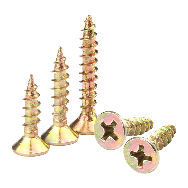 zinc plated stainless steel carbon steel self tapping tornillo truss hex head wood screw self drilling chipboard screw