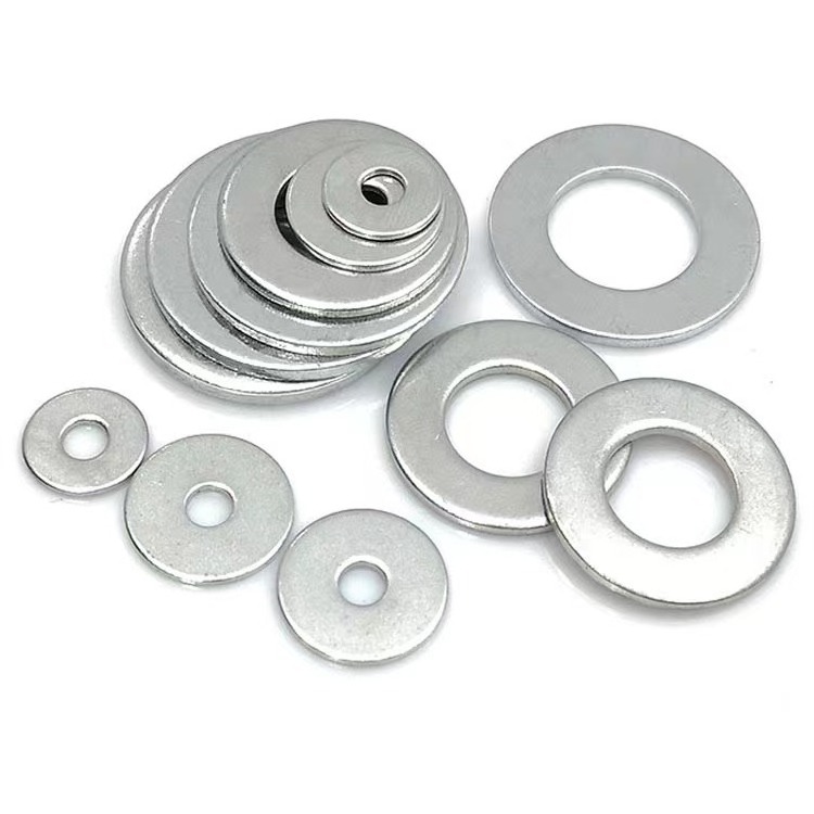 GB M4 M5 M6 M8 M10 zinc plated 304 316 flat carbon steel stainless steel retaining ring spring lock washer gasket For bolts