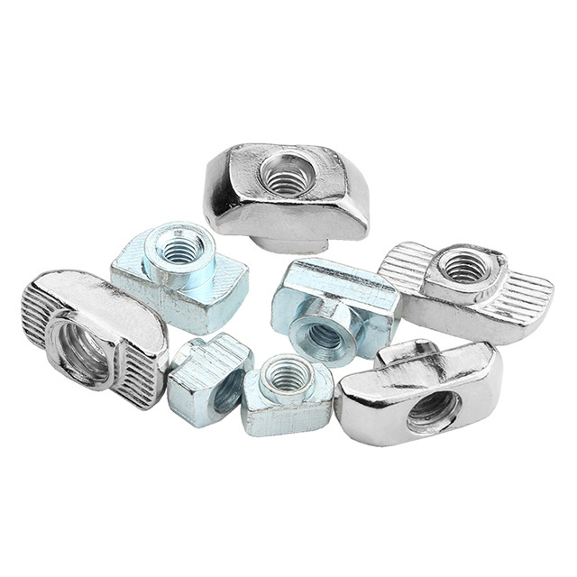 Zinc plated M8 M10 M12 M27 M30 t nuts T-nut T-nuts stainless steel carbon steel self locking T nut for bolt and heavy industry