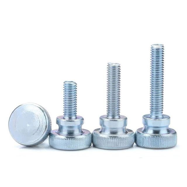 customized plastic metal vertical knurled manifold head stainless steel carbon steel thumb screw hand screws for sheet machine