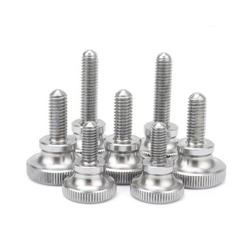 customized plastic metal vertical knurled manifold head stainless steel carbon steel thumb screw hand screws for sheet machine