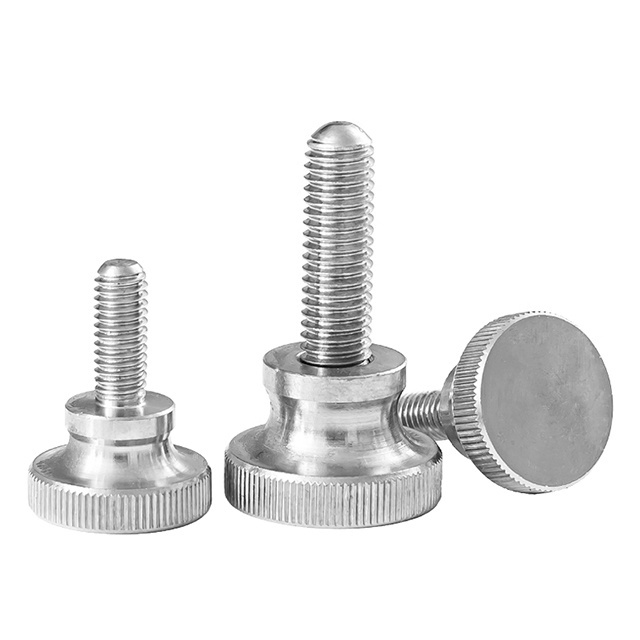 customized plastic metal vertical knurled manifold head stainless steel carbon steel thumb screw hand screws for sheet machine