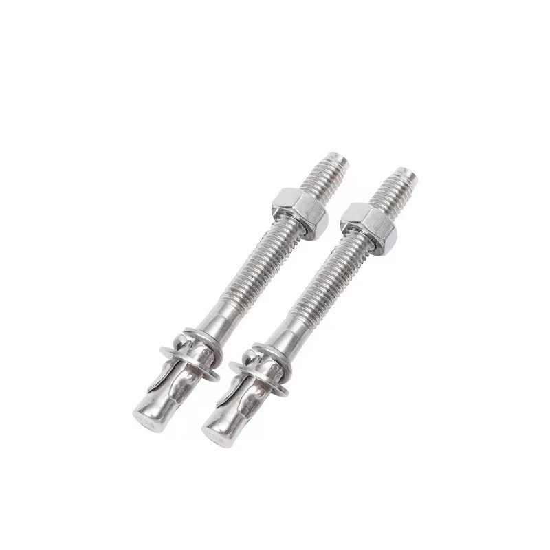 JB/ZQ 4763 Stainless Steel 304 Galvanized external thread Screw Type tunnel Concrete Wedge Expansion Anchors With nut and washer