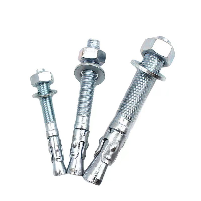 JB/ZQ 4763 Stainless Steel 304 Galvanized external thread Screw Type tunnel Concrete Wedge Expansion Anchors With nut and washer