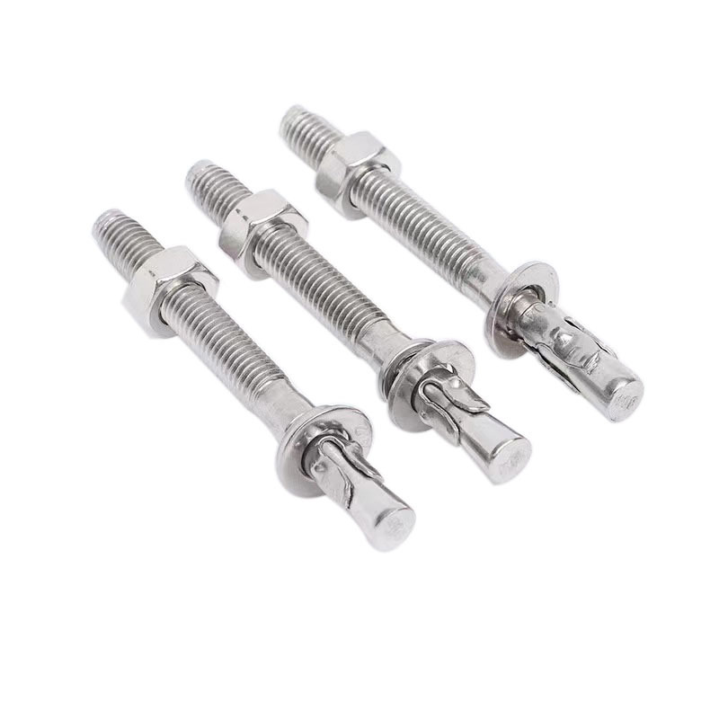 JB/ZQ 4763 Stainless Steel 304 Galvanized external thread Screw Type tunnel Concrete Wedge Expansion Anchors With nut and washer