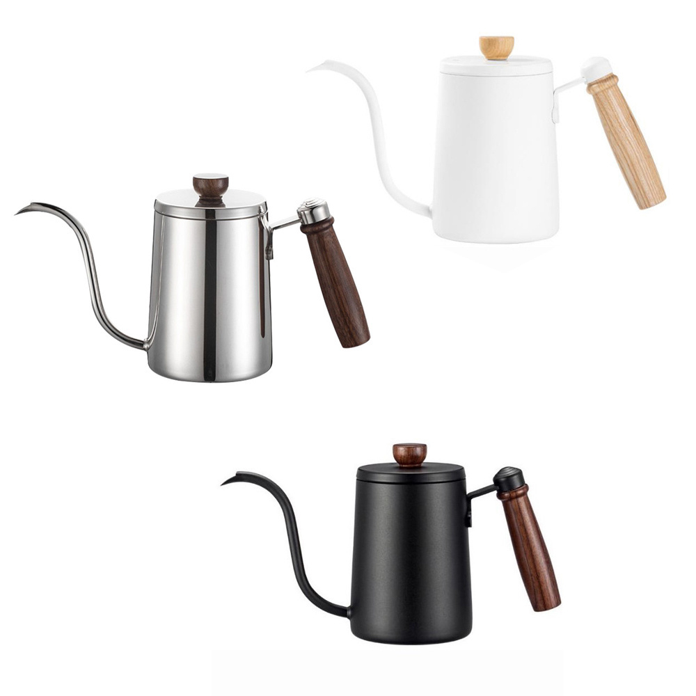 600ml Drip Kettle Pour Over Coffee and Tea Pot gooseneck stainless steel coffee kettle