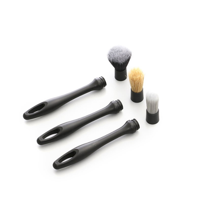 Hot Seller 2023 Wholesale Car Auto Detailing Brush 3PCS Set, Ultra-Soft Boars Hair Detailing Brushes Kit