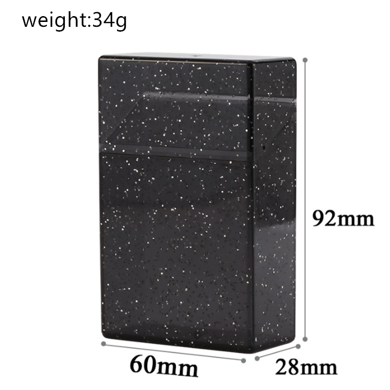 Hot Seller Sparkly Glittery Joint Holder Cigarette Case Flip Open Plastic Cigarette Case for Women/Men